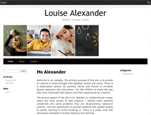 Tablet Screenshot of louisealexander.com.au